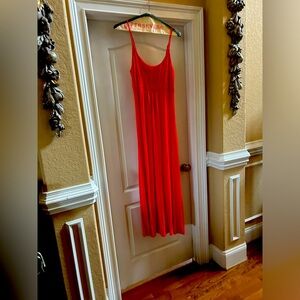 Calvin Klein maxi red dress